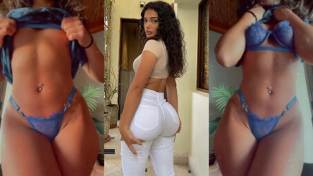 Melimtx Hot Blue Lingerie Tease Video Leaks Borntobefuck