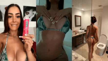 Léa Mary Onlyfans Liveshow in her Toilet Video Leaked Borntobefuck