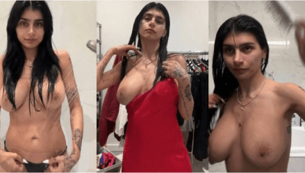 Mia Khalifa Red Dress PPV Video Leaked Borntobefuck