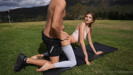 Mila Sobolov Outdoor Yoga Sextape Video Leaked Borntobefuck