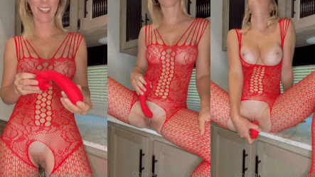 Vicky Stark Red Vibrator PPV Video Leaked Borntobefuck