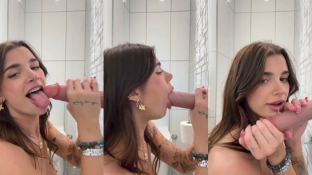 Arikytsya WC Wall Dildo Blowjob Porn Video Leaks Borntobefuck