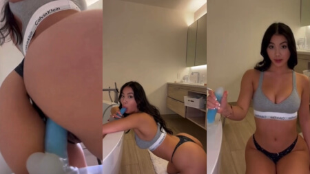 Asian Candy Blue Dildo Fuck Porn Video Leaks Borntobefuck