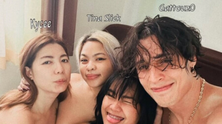 Gattouz0 Sextape Foursome with Filipino girls Tina Slick - Kaycee - Queen Mia Porn Video Leaks Borntobefuck