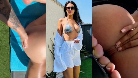 Julie Ricci Sunbathing on the Terrace Nude Video Leaks Borntobefuck