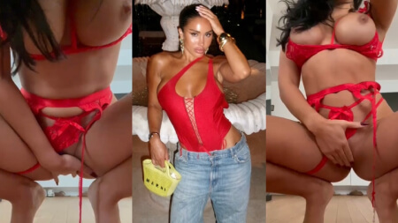 Leana Zaoui Hot Red Lingerie Fingering Nude Video Leaks Borntobefuck