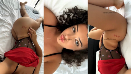Melimtx Big Ass Baddie Teasing on Bed Nude Video Leaks Borntobefuck