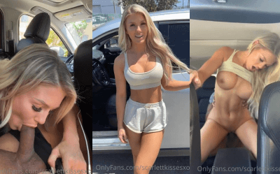 ScarlettKissesXO Fucks Stranger In Car Video Leaked 
				 Post Views: 122,707