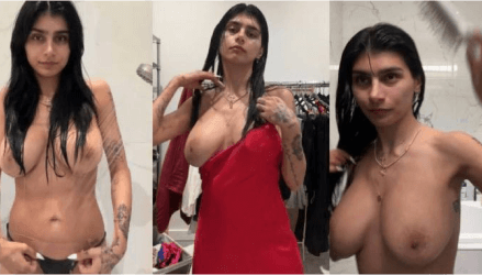 Mia Khalifa Red Dress PPV Video Leaked