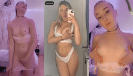 La Julie Pop White Lingerie Nude Video Leaked