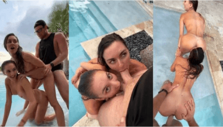 Bryce Adams Pool Threesome Sextape Video Leaked