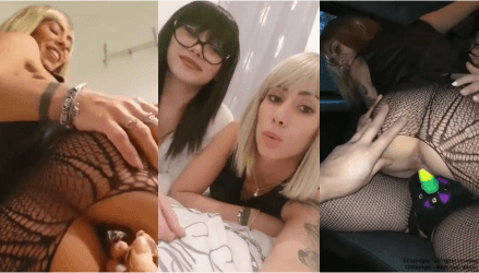 Littleangel84 Car Strap on Sex Lesbian Sextape Video Leaked